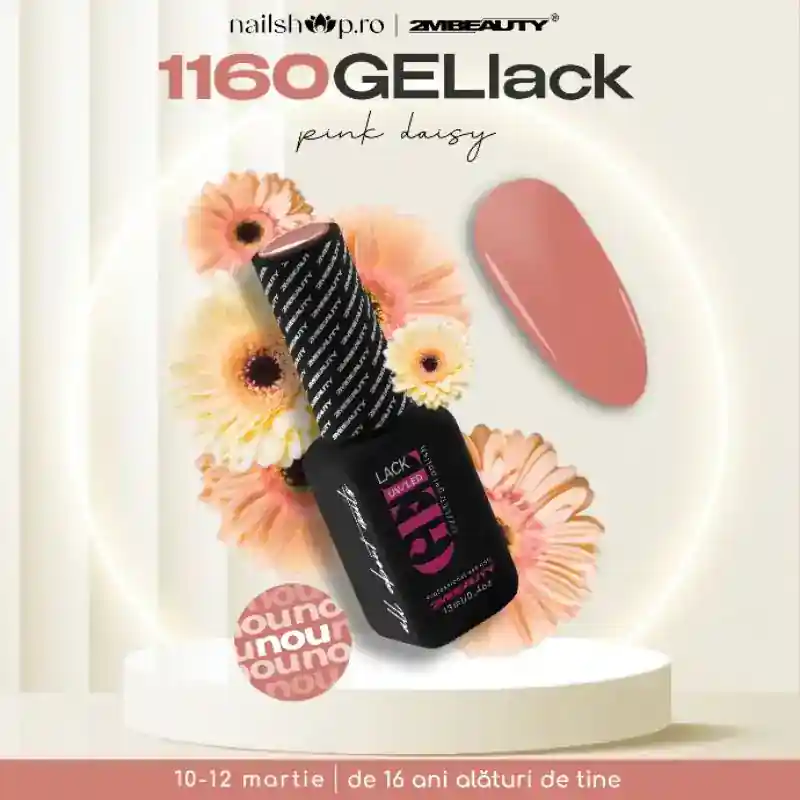 Campanie vizuală GELlack Pink Daisy